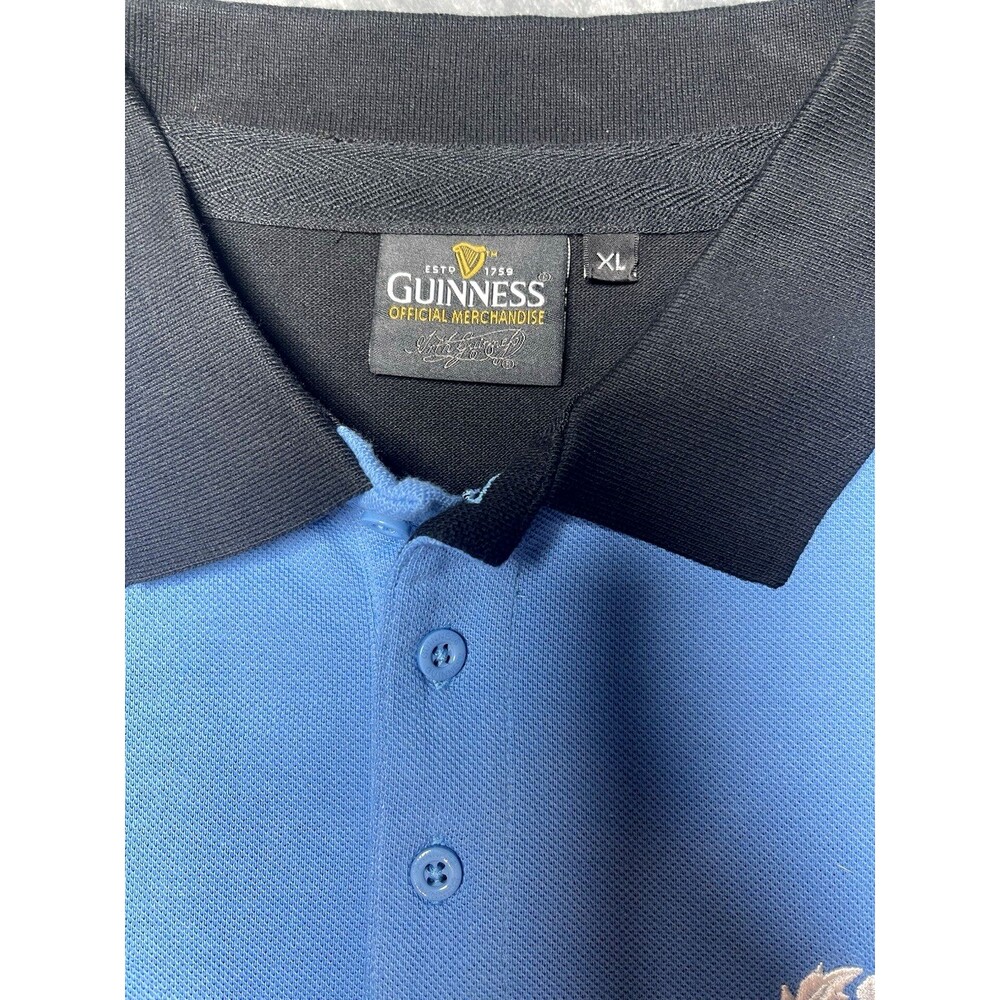 Official Guiness VTG 100% cotton mens Scotland Rugby Jersey XL - Picture 2 of 8